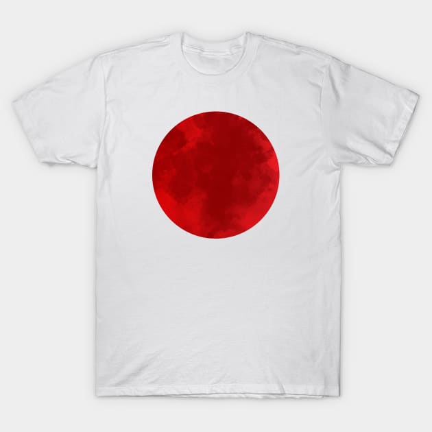 Watercolor Japan Flag